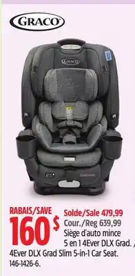 Canadian Tire Graco 4Ever DLX Grad Slim 5-in-1 Car Seat offer