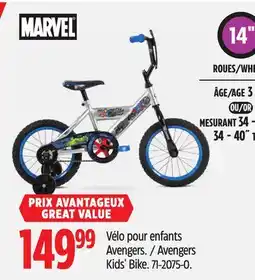 Canadian Tire Avengers Kids' Bike Marvel offer