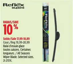 Canadian Tire Reflex All Seasons Wiper Blade offer