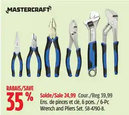 Canadian Tire MASTERCRAFT 6-Pc Wrench and Pliers Set offer