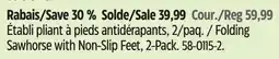 Canadian Tire Folding Sawhorse with Non-Slip Feet, 2-Pack offer