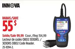 Canadian Tire Innova 3030RS OBD2 Code Reader offer