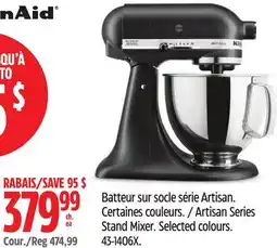 Canadian Tire KitchenAid Artisan Series Stand Mixer offer