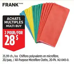 Canadian Tire All-Purpose Microfibre Cloths, 20-Pk offer