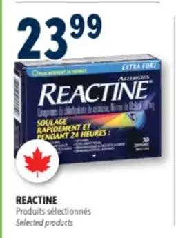 Familiprix REACTINE Produits sélectionnés offer