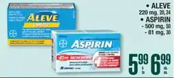 Jean Coutu ALEVE, ASPIRIN offer