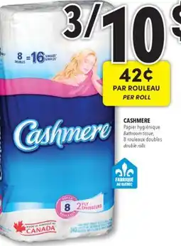 Familiprix CASHMERE Bathroom tissue, 8 double rolls offer