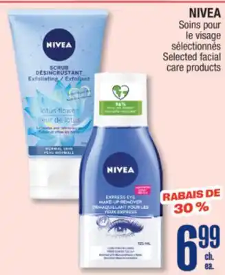 Jean Coutu NIVEA Selected facial care products offer