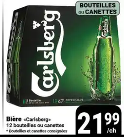 Pasquier Bière Carlsberg 12 bouteilles ou canettes offer