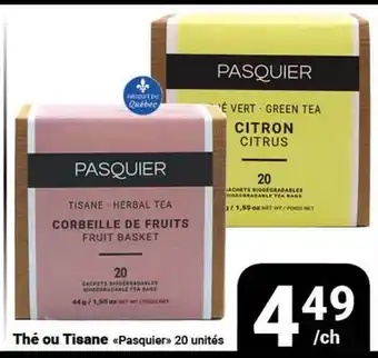 Pasquier Thé ou Tisane Pasquier offer