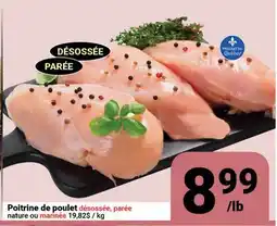Pasquier Poitrine de poulet désossée, parée nature ou marinée offer
