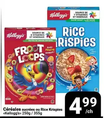 Pasquier Céréales sucrées ou Rice Krispies Kellogg's offer