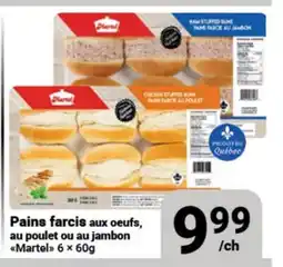 Pasquier Pains farcis aux oeufs, au poulet ou au jambon Martel offer