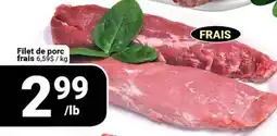 Pasquier Filet de porc frais offer