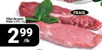 Pasquier Filet de porc frais offer
