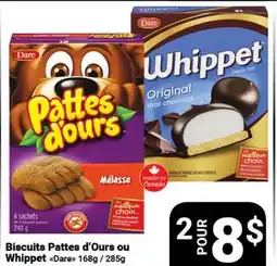 Pasquier Biscuits Pattes d'Ours ou Whippet Dare offer