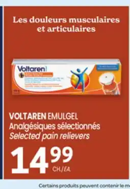 Uniprix VOLTAREN EMULGEL Analgésiques sélectionnés/Selected pain relievers offer