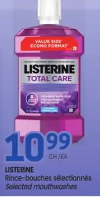 Uniprix LISTERINE Rince-bouches sélectionnés/Selected mouthwashes offer