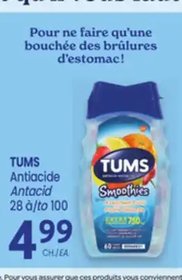 Uniprix TUMS Antiacide / Antacid offer