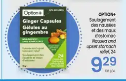 Uniprix OPTION+ Soulagement des nausées et des maux d'estomac/Nausea and upset stomach relief offer