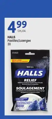 Uniprix HALLS Pastilles/Lozenges offer