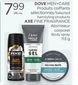 Proxim DOVE, AXE Selected hairstyling products offer