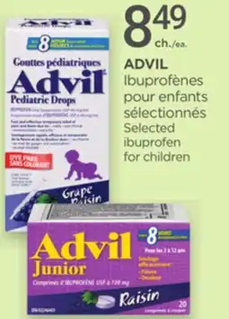 Proxim ADVIL Selected ibuprofen for children offer