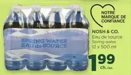 Proxim NOSH & CO. Spring water offer