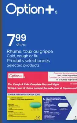 Proxim OPTION+ Cold, cough or flu offer