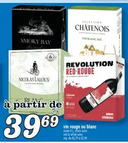 Marché Richelieu VIN ROUGE OU BLANC | RED OR WHITE WINE offer