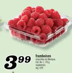 Marché Richelieu FRAMBOISES | RASPBERRIES offer