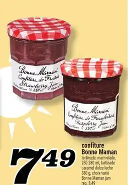 Marché Richelieu CONFITURE BONNE MAMAN | BONNE MAMAN JAM offer