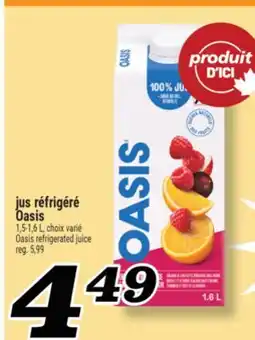 Marché Richelieu JUS RÉFRIGÉRÉ OASIS | OASIS REFRIGERATED JUICE offer