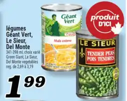 Marché Richelieu LÉGUMES GÉANT VERT, LE SIEUR, DEL MONTE | GREEN GIANT, LE SIEUR DEL MONTE VEGETABLES offer