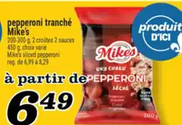 Marché Richelieu PEPPERONI TRANCHÉ MIKE'S | MIKE'S SLICED PEPPERONI offer