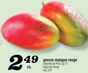 Marché Richelieu GROSSE MANGUE ROUGE | LARGE RED MANGO offer