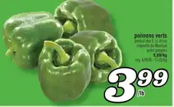 Marché Richelieu POIVRONS VERTS | GREEN PEPPERS offer