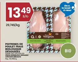 Rachelle-Bery Grocery FERME DES VOLTIGEURS FRESH BONELESS ORGANIC CHICKEN BREASTS offer