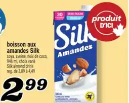 Marché Richelieu BOISSON AUX AMANDES SILK | SILK ALMOND DRINK offer