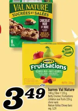 Marché Richelieu BARRES VAL NATURE | NATURE VALLEY CHEWY BARS offer