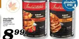 Marché Richelieu SIROP D'ÉRABLE IRRÉSISTIBLE | IRRÉSISTIBLE MAPLE SYRUP offer