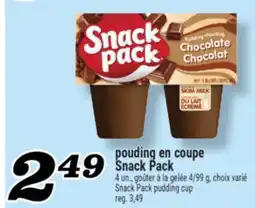 Marché Richelieu POUDING EN COUPE SNACK PACK | SNACK PACK PUDDING CUP offer