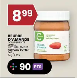 Rachelle-Bery Grocery COMPLIMENTS SIMPLE NATURELLEMENT ALMOND BUTTER offer
