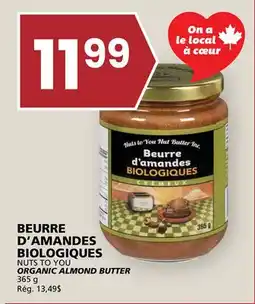 Rachelle-Bery Grocery NUTS TO YOU ORGANIC ALMOND BUTTER offer