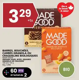 Rachelle-Bery Grocery MADE GOOD ORGANIC BARS, BITES, SQUARES GRANOLA OR CRACKERS offer