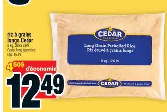 Super C RIZ À GRAINS LONGS CEDAR | CEDAR LONG GRAIN RICE offer
