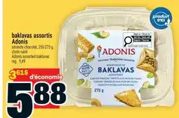Super C BAKLAVAS ASSORTIS ADONIS | ADONIS ASSORTED BAKLAVAS offer