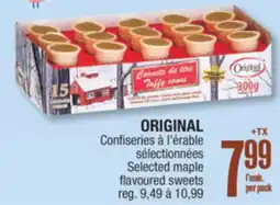 Jean Coutu ORIGINAL Selected maple flavoured sweets offer