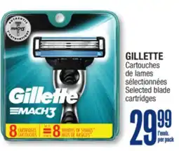 Jean Coutu GILLETTE Selected blade cartridges offer