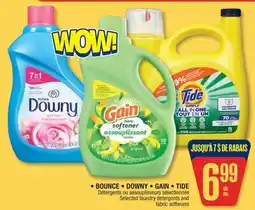 Jean Coutu BOUNCE, DOWNY, GAIN, TIDE Selected laundry detergents and fabric softeners offer